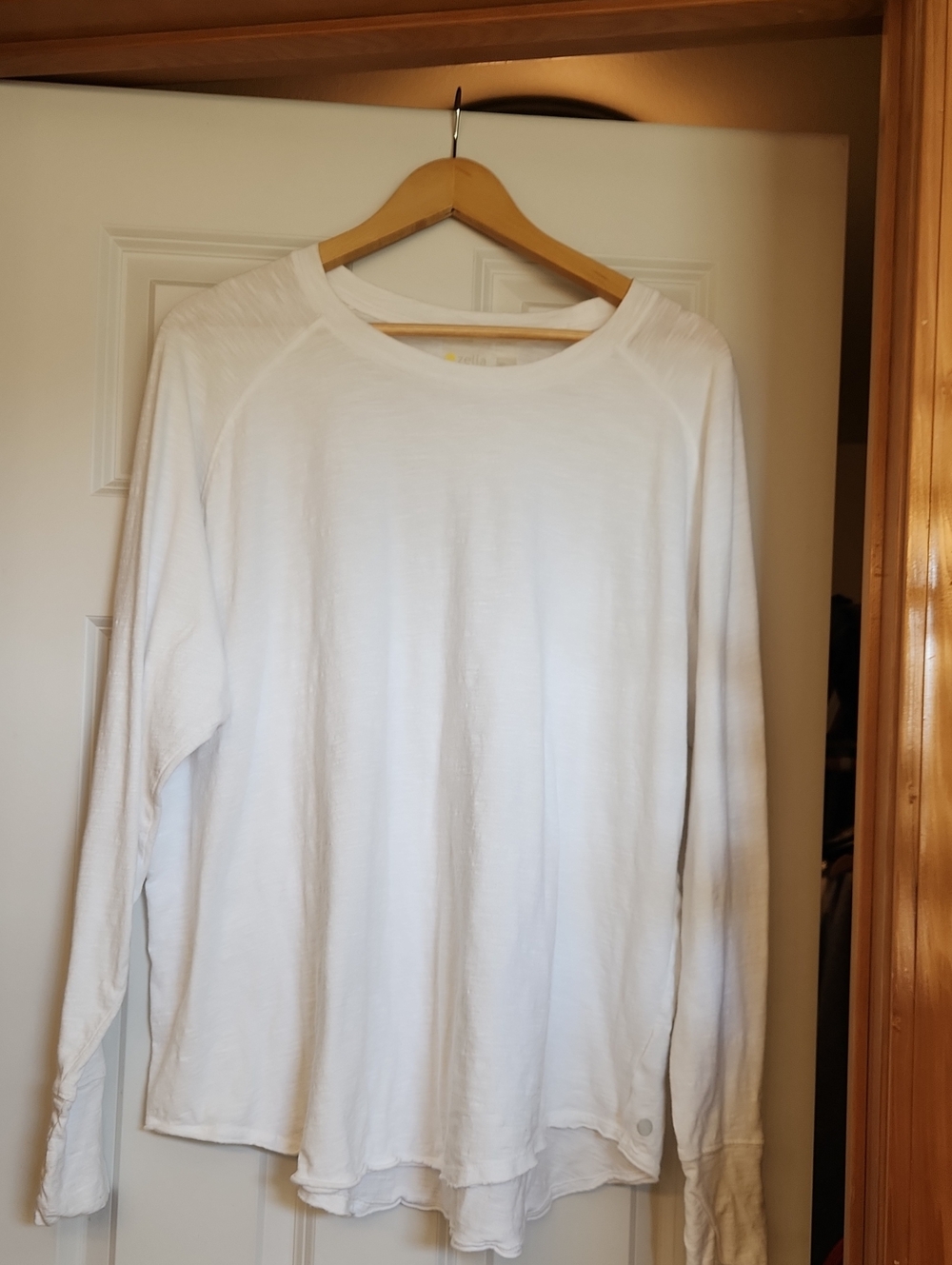 White Long Sleeve Lightweight Athletic Top